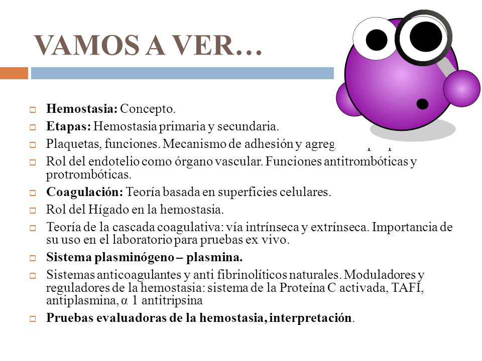 Concepto hemostasia